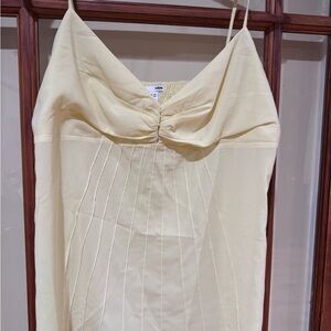 Elegant Cream Slip Dress